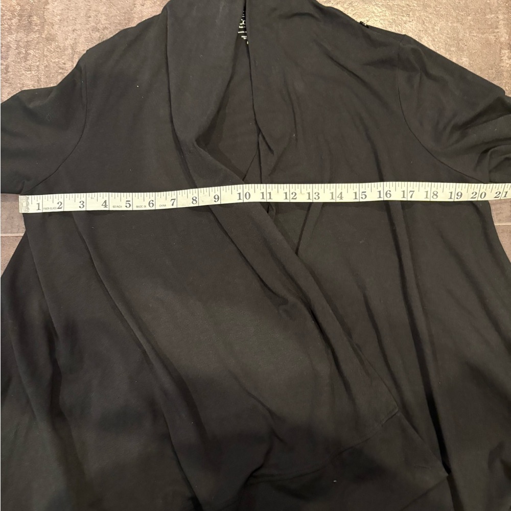 Coolibar Women's Black Lightweight Open-Front Cardigan Sweater UPF Medium Shirt - Picture 6 of 8